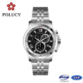 Polucy Chronograph Black Color Men Relojes Deportivos